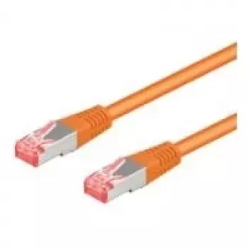Wentronic Goobay CAT 6 patch kábel, S/FTP (PiMF), oranžový, 25 m, LSZH bez halogénov, meď (95649)
