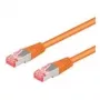 Wentronic Goobay CAT 6 patch kábel, S/FTP (PiMF), oranžový, 25 m, LSZH bez halogénov, meď (95649)