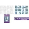 ROTH nažehľovacie písmená pre DIY látkovú školskú taštičku, biele, A-Z abeceda, 150 x 210 mm list, 1 list 658116