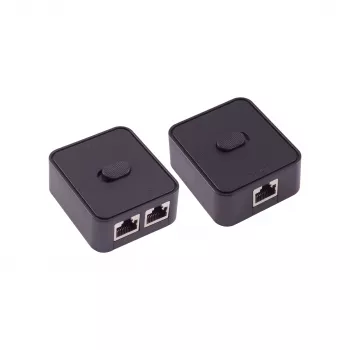 SHIVERPEAKS manuálny sieťový switch, 3-portový, čierny BS08-01100
