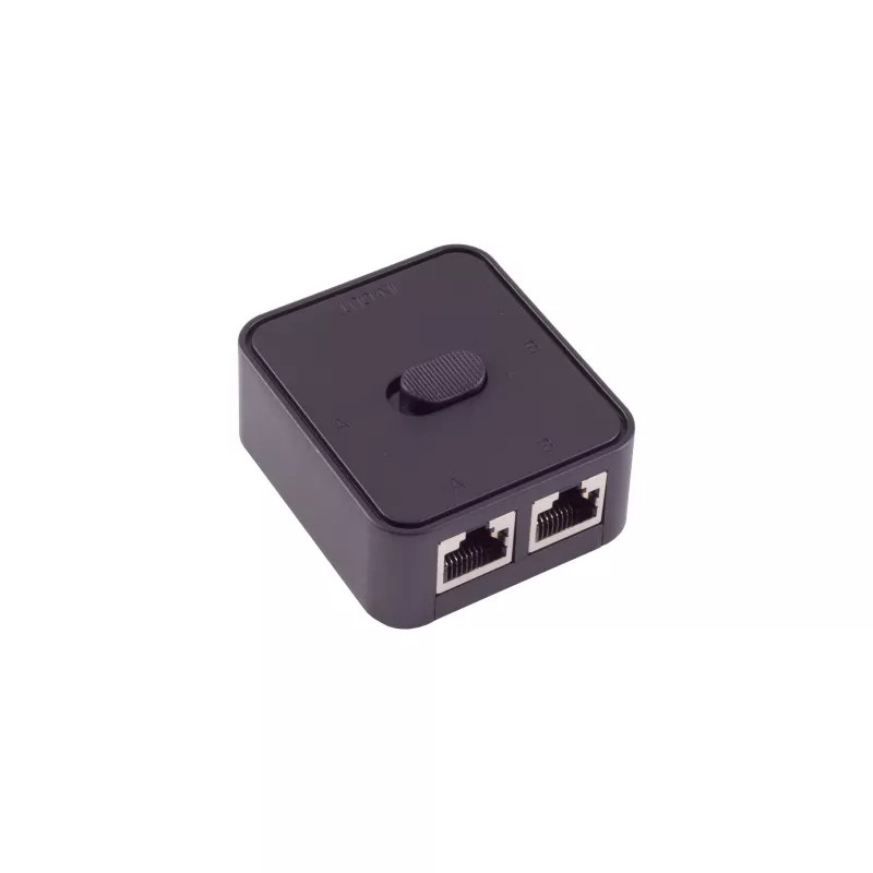 SHIVERPEAKS manuálny sieťový switch, 3-portový, čierny BS08-01100