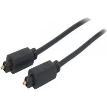 SHIVERPEAKS 3,0 m Toslink na Toslink optický audio kábel, pozlátené konektory, čierny BS69004-3.0