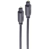SHIVERPEAKS 3,0 m Toslink na Toslink optický audio kábel, pozlátené konektory, čierny BS69004-3.0