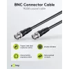 Wentronic Goobay BNC prepojovací kábel, čierny, 3 m - BNC konektor samec na BNC konektor samec, 75 Ohm koaxiálny 50089