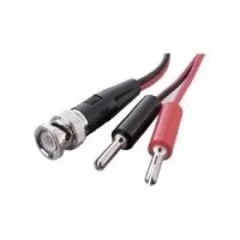 Voltcraft BNC na dvojitý 4mm banánik merací kábel 0,8m čierny/červený KC300B