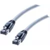 shiverpeaks BS08-401513 Cat8 S/FTP sieťový kábel, RJ45, sivý, 1,5 m