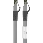 Wentronic Goobay CAT 8.1 patch kábel, S/FTP (PiMF), sivý, 20 m - LSZH bez halogénov, meď AWG 24 (55143)