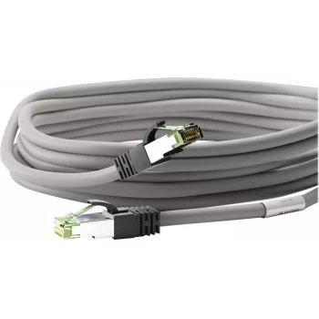 Wentronic Goobay CAT 8.1 patch kábel, S/FTP (PiMF), sivý, 20 m - LSZH bez halogénov, meď AWG 24 (55143)