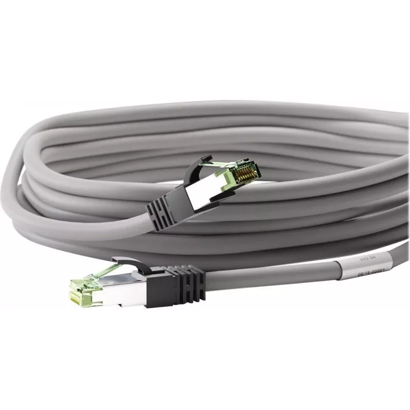 Wentronic Goobay CAT 8.1 patch kábel, S/FTP (PiMF), sivý, 20 m - LSZH bez halogénov, meď AWG 24 (55143)
