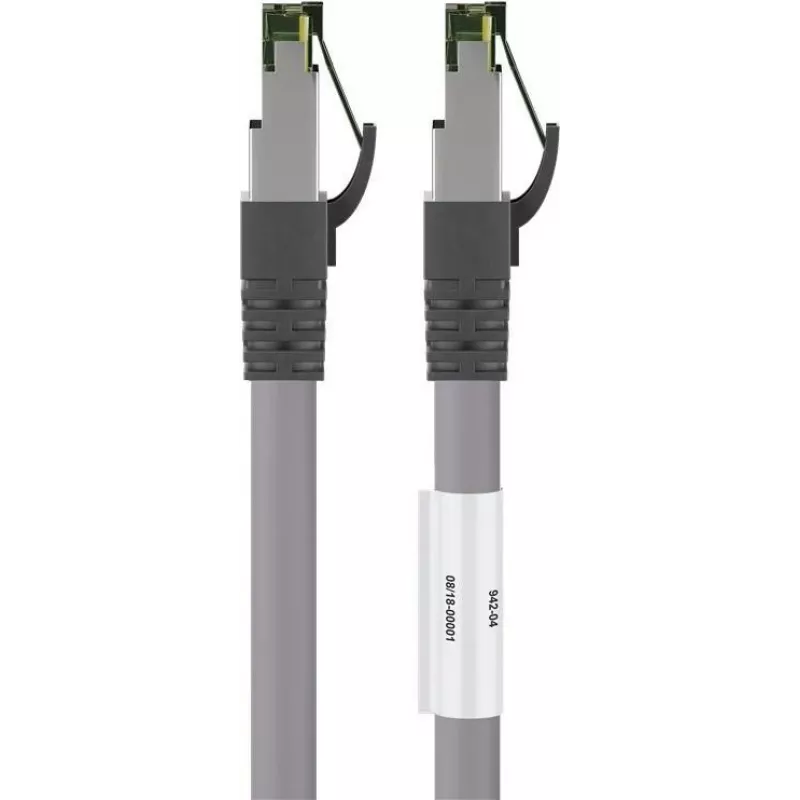 Wentronic Goobay CAT 8.1 patch kábel, S/FTP (PiMF), sivý, 20 m - LSZH bez halogénov, meď AWG 24 (55143)
