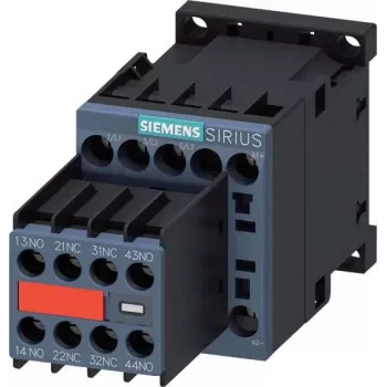 SIEMENS SIRIUS 3RT2 výkonový stýkač 5,5 kW 400 V 12 A 24 V DC 2NO+2NC skrutkové svorky 3RT20171BB443MA0