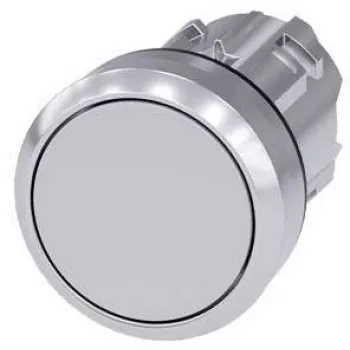 Siemens SIRIUS ACT predný prvok tlačidla, kov, vysoký lesk, sivý (3SU1050-0AB80-0AA0)