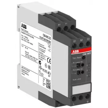 ABB CM-IWS.2S relé na kontrolu izolácie, 24-240 V AC/DC, 0-500 V, 1 kΩ-10 MΩ, 2 SPDT 1SVR730670R0200