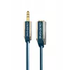 CLICKTRONIC MP3 audio predlžovací kábel 3,5mm stereo jack konektor samec na konektor samica 1,5m čierny