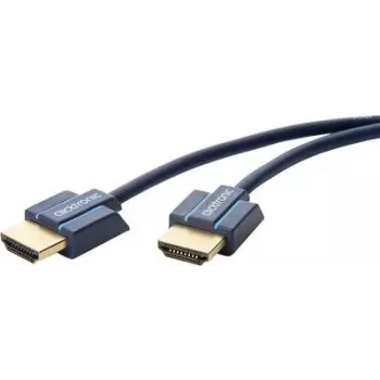 ClickTronic 70703 HDMI kábel 1,5 m HDMI Type-A konektor samec na samec modrý 4K 60Hz 18Gbps