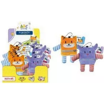 ROTH Sorgenhelfer ABC Friends plyšová hračka s brušnou kapsou na zips, sortovaný motív, 1 ks 679519