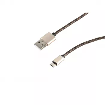 SHIVERPEAKS S-Conn 14-50082 USB 2.0 kábel, USB-A na Micro-USB B, 2 m, hnedý