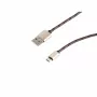 SHIVERPEAKS S-Conn 14-50082 USB 2.0 kábel, USB-A na Micro-USB B, 2 m, hnedý