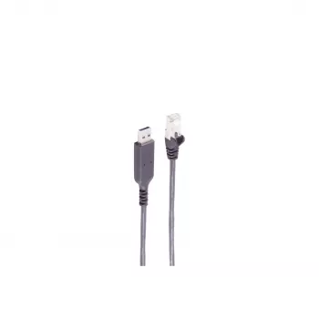 SHIVERPEAKS USB-A na RJ45 Gigabit Ethernet adaptérový kábel, 1m, čierny BS13-52025