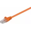 Wentronic Goobay CAT 5e patch kábel U/UTP oranžový 0,25m CCA 95201