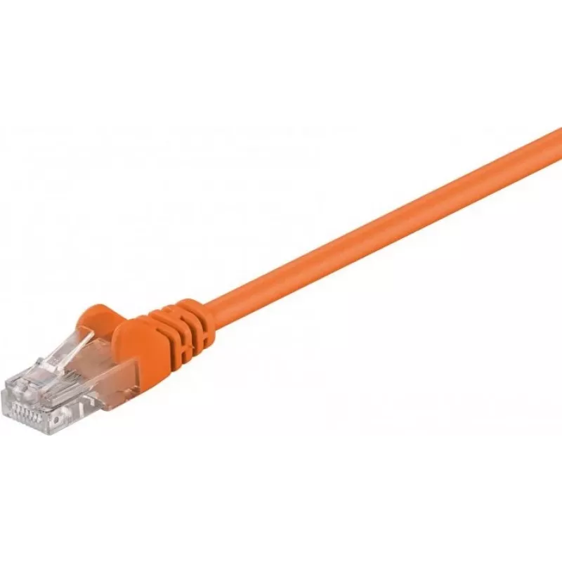 Wentronic Goobay CAT 5e patch kábel U/UTP oranžový 0,25m CCA 95201
