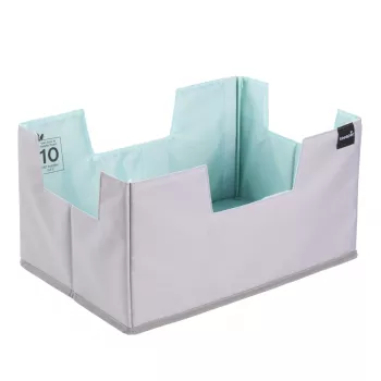 keeeper nea XL organizér na nákupy, sivá/aquamarine, s vyberateľným deliacim prvkom 1229962400000