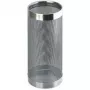 HELIT H2515500 kovový stojan na slnečník, perforovaný dizajn, chróm, okrúhly, priemer 240 mm, výška 490 mm