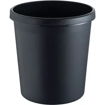 helit H6105895 okrúhly plastový odpadkový kôš 18L čierny 31x32cm