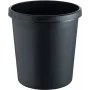helit H6105895 okrúhly plastový odpadkový kôš 18L čierny 31x32cm
