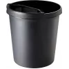 helit H6105895 okrúhly plastový odpadkový kôš 18L čierny 31x32cm