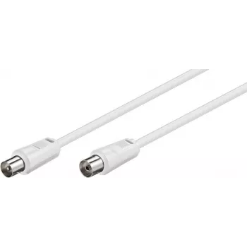 TECLINE Wentronic Goobay anténny kábel, biely, 20 m - IEC koaxiálny konektor samec na IEC koaxiálny konektor samica (50125)