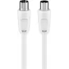 TECLINE Wentronic Goobay anténny kábel, biely, 20 m - IEC koaxiálny konektor samec na IEC koaxiálny konektor samica (50125)