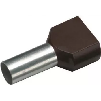 Cimco dvojitá káblová koncovka 1,5 mm² 8 mm čiastočne izolovaná čierna 18 2470 100 ks