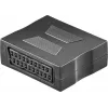 Wentronic Goobay SCART adaptér, SCART konektor samica na SCART konektor samica, 21-pin, čierny 50771