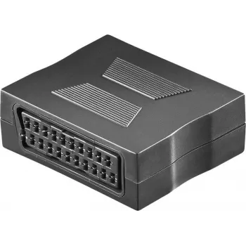 Wentronic Goobay SCART adaptér, SCART konektor samica na SCART konektor samica, 21-pin, čierny 50771