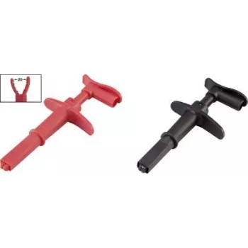 VOLTCRAFT krokosvorka s 4-mm konektorom CAT III 1000 V, CAT IV 600 V čierna/červená MSK-116 (VC-8371750)