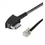 Wentronic Goobay TAE-N na RJ11/RJ14 telefónny kábel, 3 m, čierny 50951