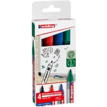 EDDING 360 whiteboard marker, rôzne farby, 1,5-3,0 mm, 4 ks (4-360-4-2)