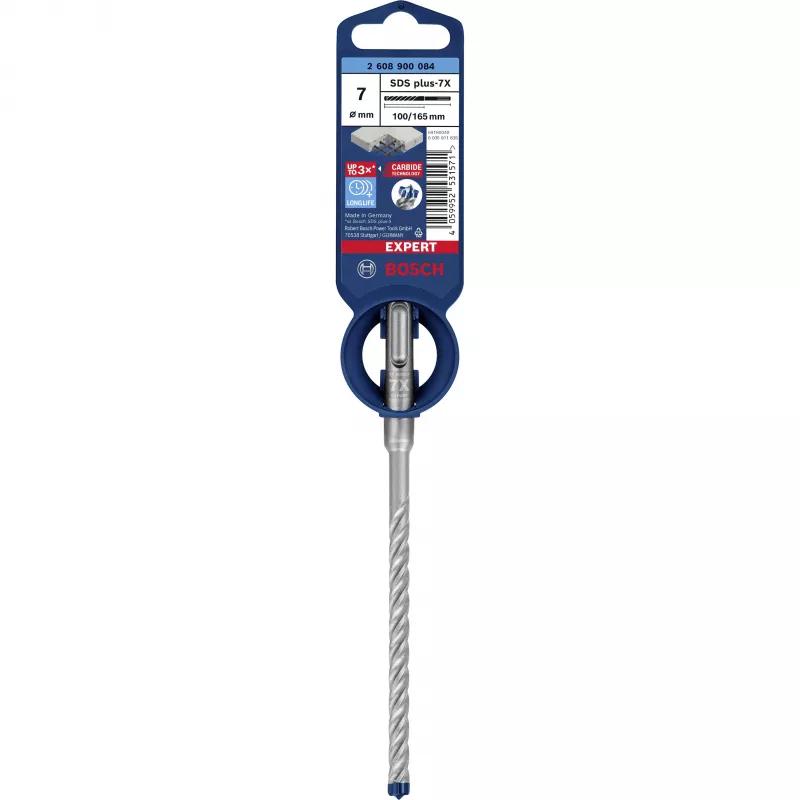 Bosch Expert SDS-plus-7X vrták do kladiva 7 mm x 165 mm 2608900084