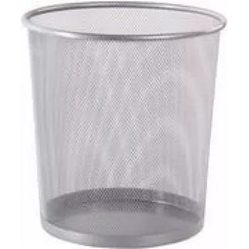 Westcott drôtený odpadkový kôš, 12,3 L, strieborný, okrúhly, 230 x 270 mm E-744607 00