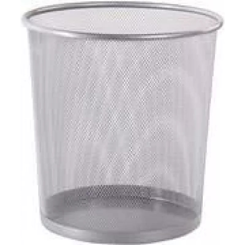 Westcott drôtený odpadkový kôš, 12,3 L, strieborný, okrúhly, 230 x 270 mm E-744607 00
