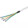 Wentronic Goobay 80 dB Quattro koaxiálny anténny kábel s F konektormi, 2x tienený, CCS, 10 m 67330