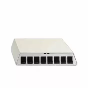 Rutenbeck PP-UM A-8 Ap rw puzdro patch panela, 8-portové, na povrchovú montáž, čistobiela 23911108