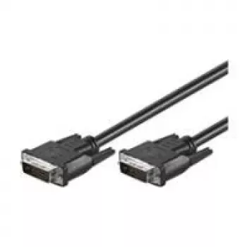 Wentronic goobay DVI-D Dual Link kábel 0,5m čierny s rýhovanými skrutkami 93295