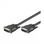 Wentronic goobay DVI-D Dual Link kábel 0,5m čierny s rýhovanými skrutkami 93295