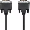 Wentronic goobay DVI-D Dual Link kábel 0,5m čierny s rýhovanými skrutkami 93295
