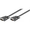 Wentronic goobay DVI-D Dual Link kábel 0,5m čierny s rýhovanými skrutkami 93295
