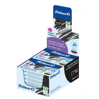 Pelikan eco náplň do rollerball pre Pelikano/Twist, modrá, 65% recyklovaný plast, 1 kus 300010005