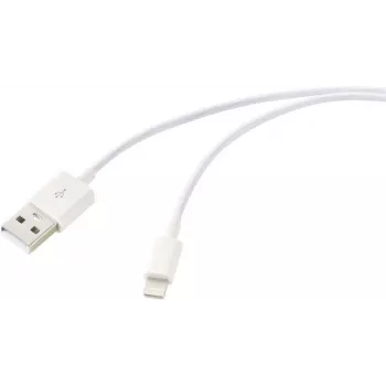 Renkforce USB 2.0 USB-A na Apple Lightning kábel 1m biela matná RF-5724084