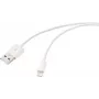 Renkforce USB 2.0 USB-A na Apple Lightning kábel 1m biela matná RF-5724084